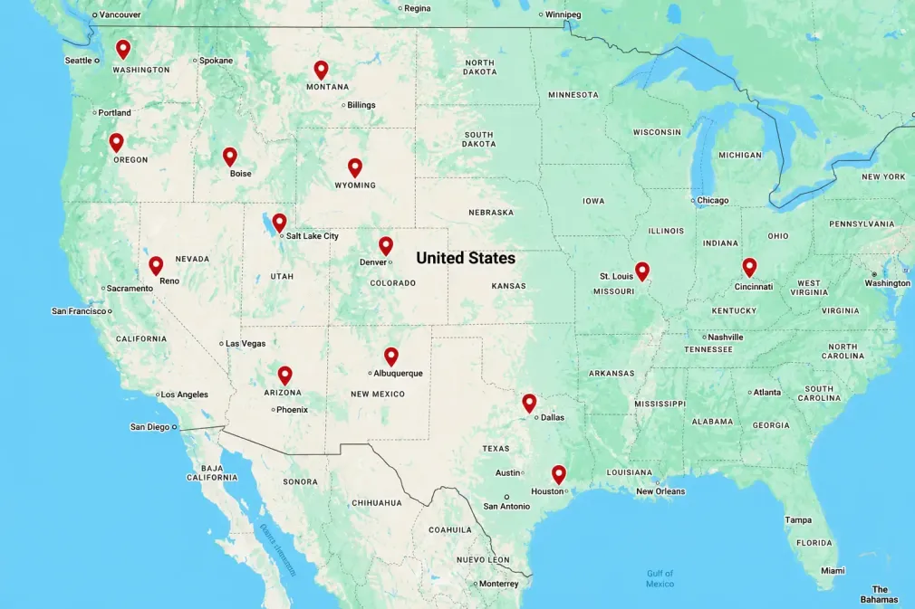 Service Area Map