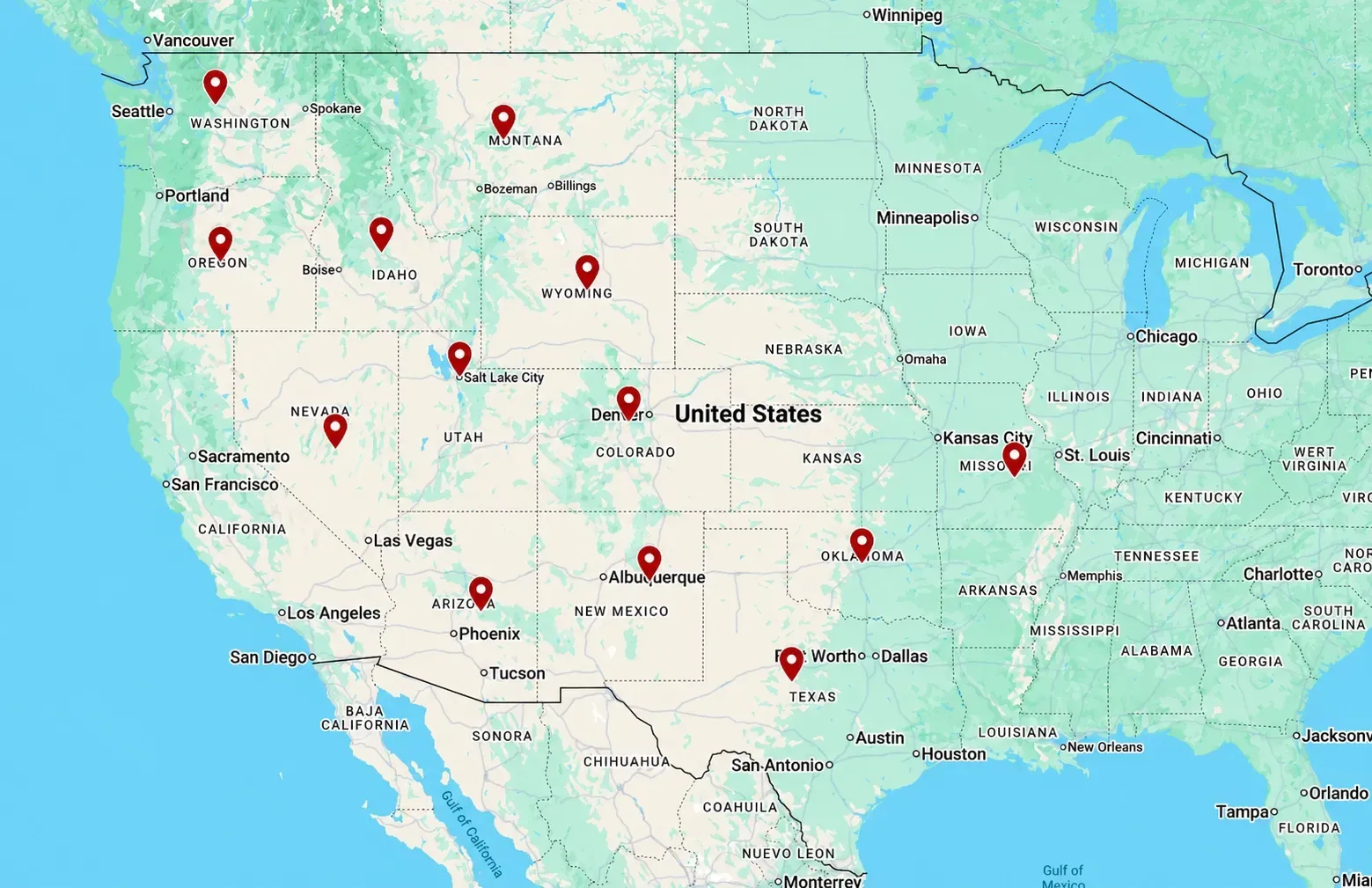 Service Area Map