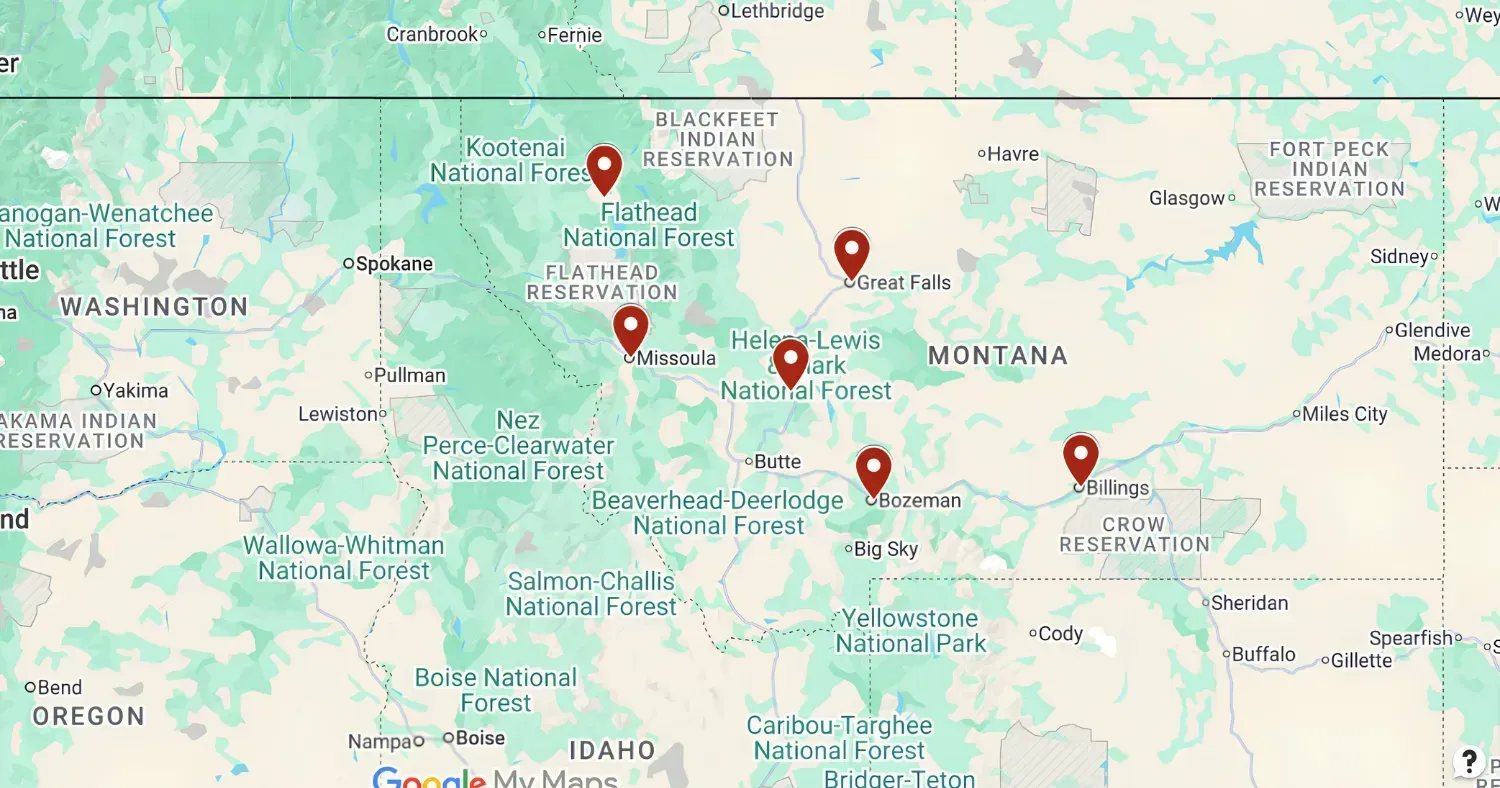 Service  Area Map