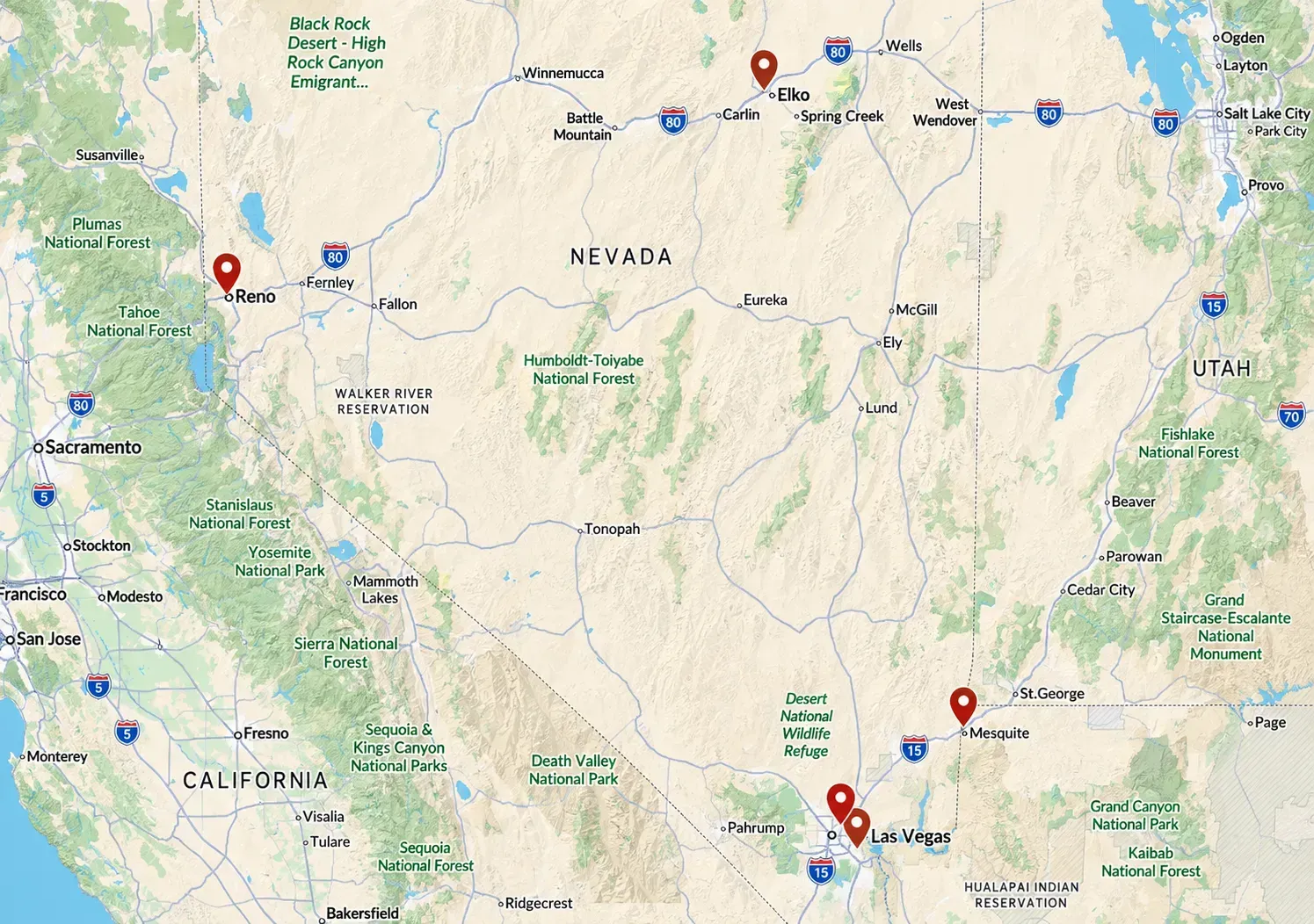 Service Area Map Service Area Map