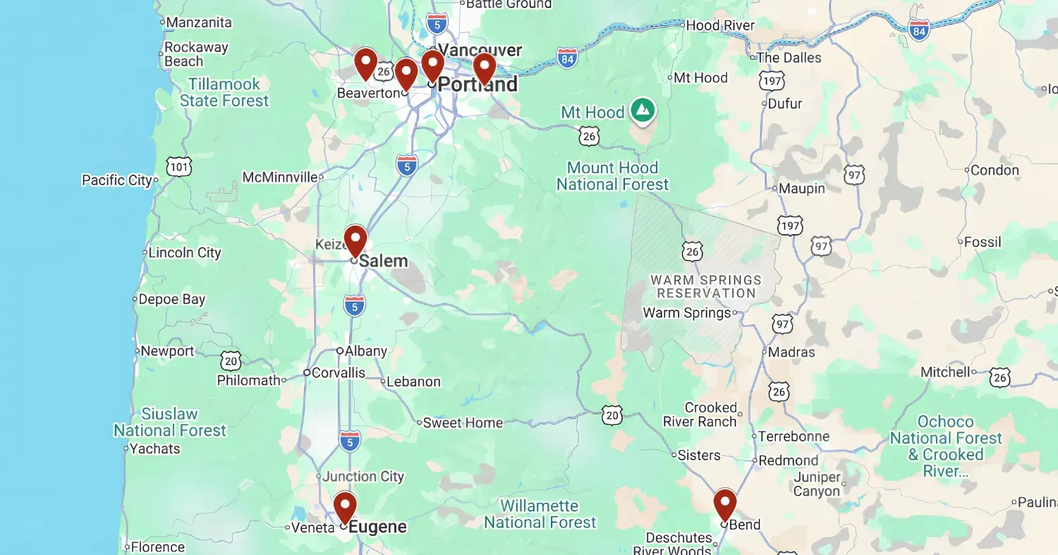 Service Area Map Service Area Map