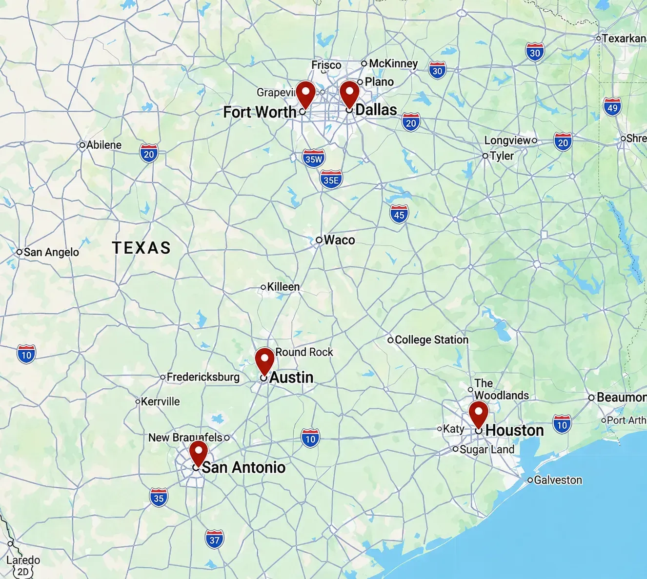 Service Area Map Service Area Map