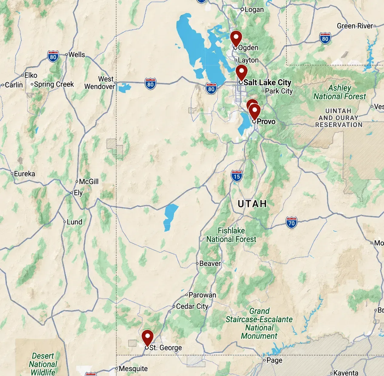 Service Area Map Service Area Map