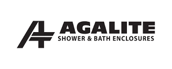 Logo for Agalite Shower & Bath Enclosures, with the letter 