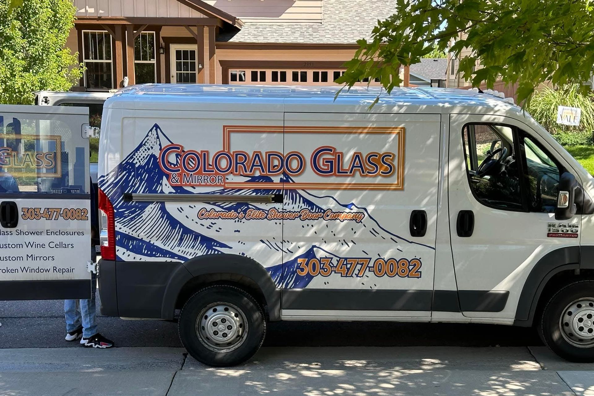White van with