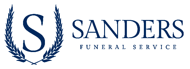The logo for sample funeral home is shown on a white background.