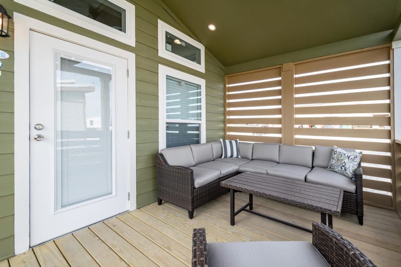 APS 601 Exterior with Sofa — Mansfield, TX — Factory Showcase Homes LLC