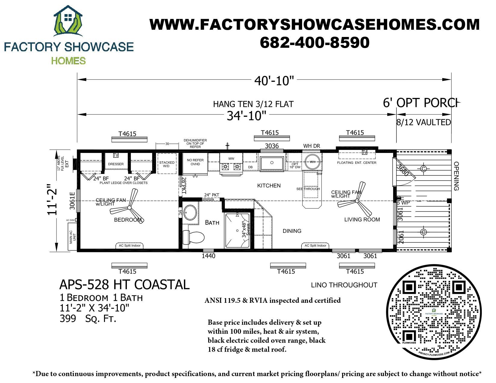 APS 528 HT COASTAL Floorplan — Mansfield, TX — Factory Showcase Homes LLC APS 528 HT COASTAL Floorplan — Mansfield, TX — Factory Showcase Homes LLC