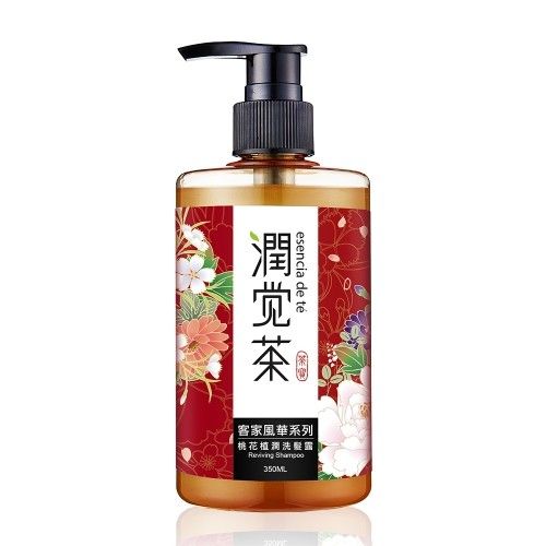 【茶寶 潤覺茶】桃花柔潤茶籽洗髮露 350ml