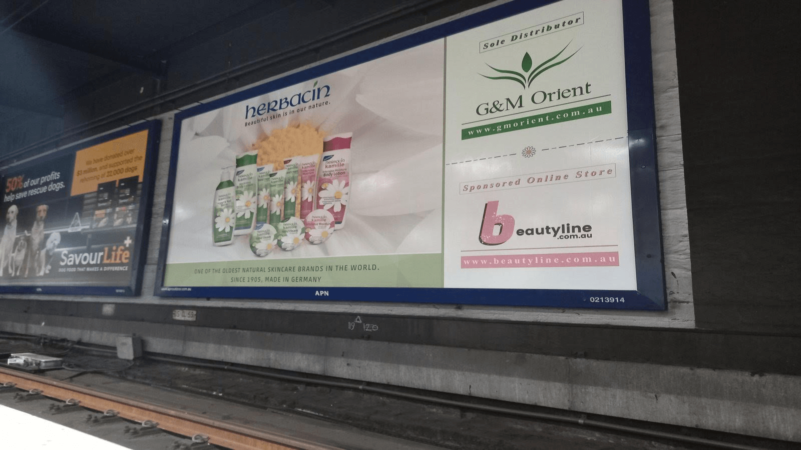 Herbacin billboard advertisement in Sydney