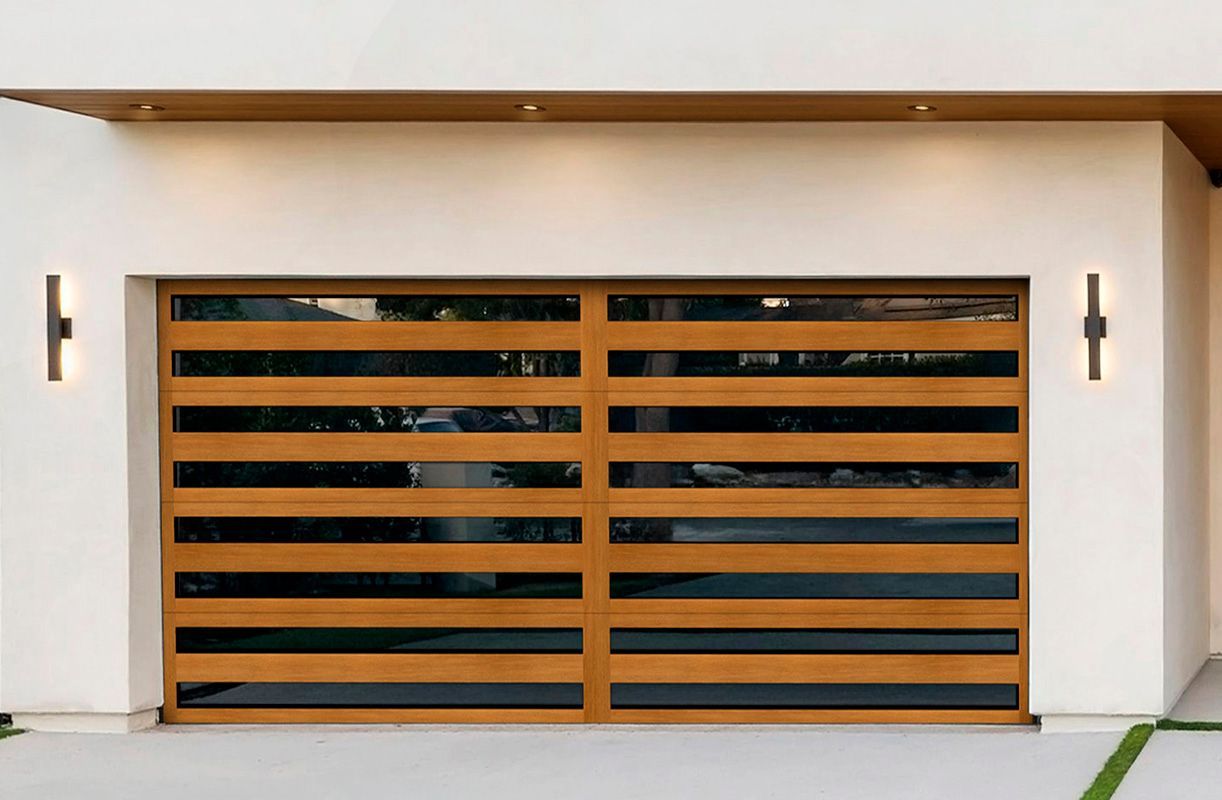 Clopay full view glass garage door, slim windows