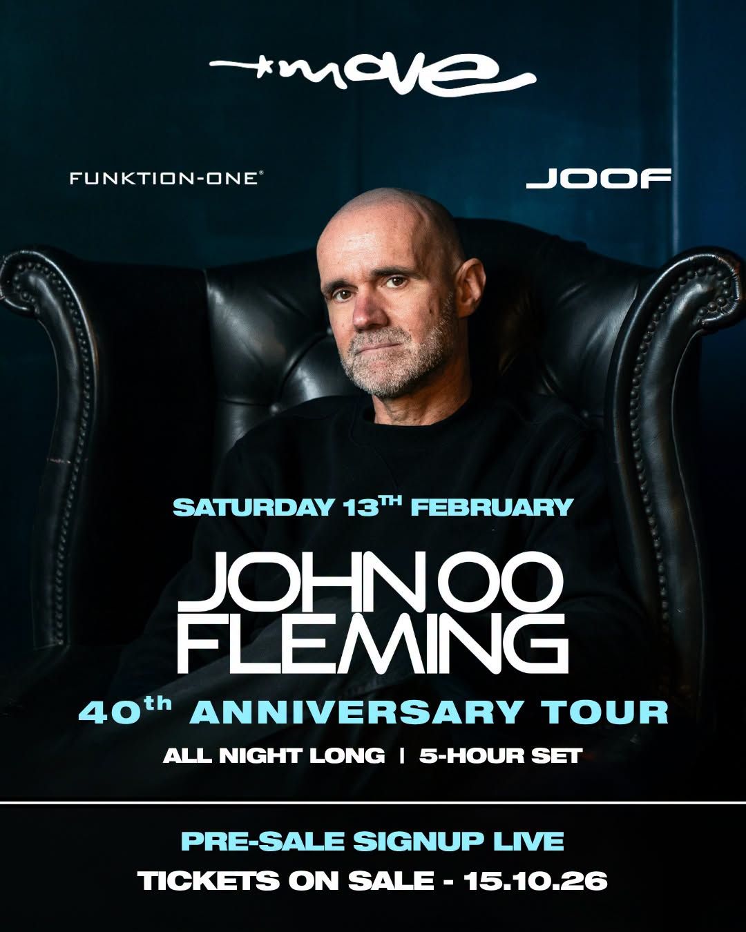 A poster for sonar featuring a bald man