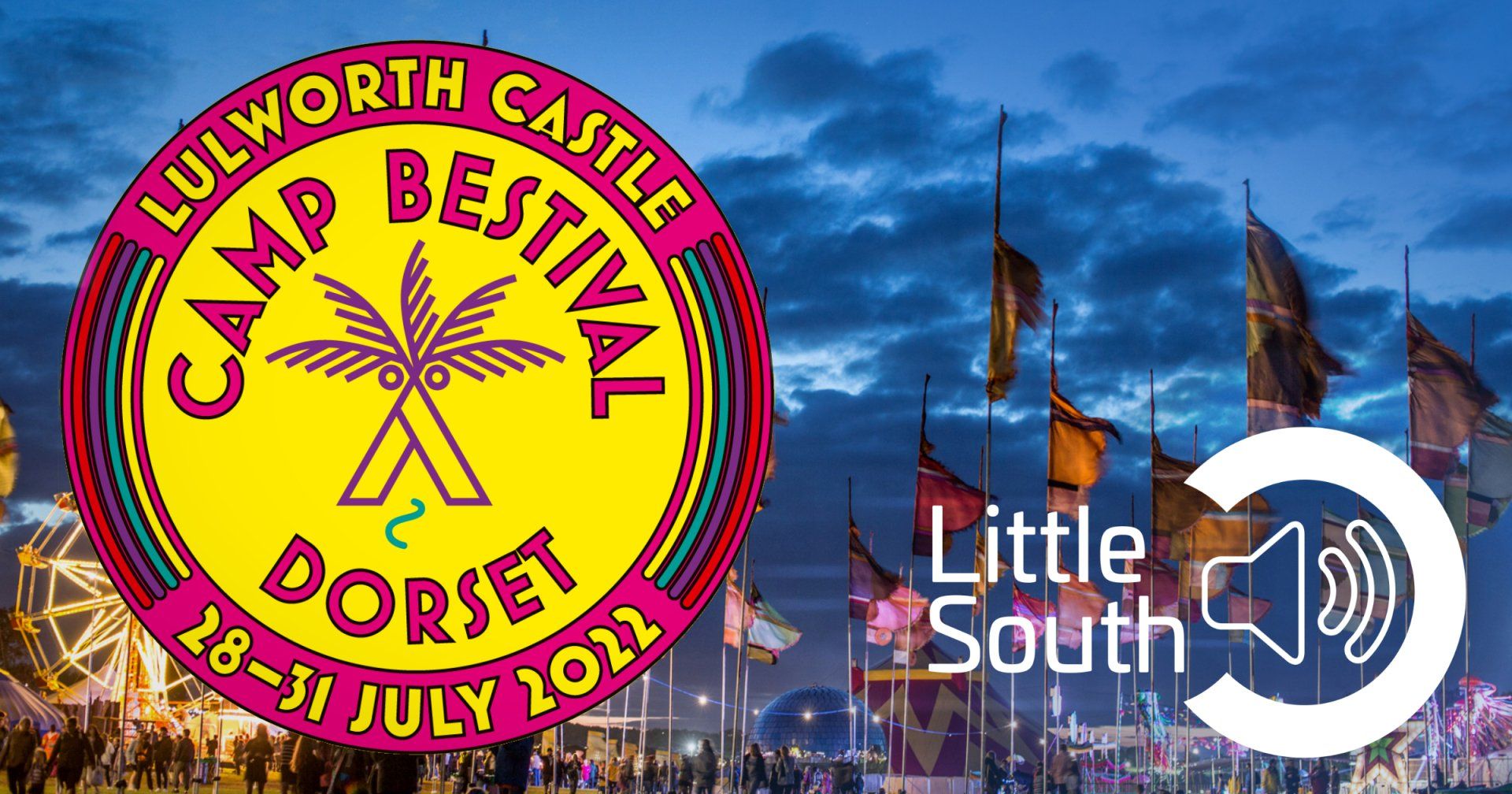 A logo for the lulworth castle festival in dorset