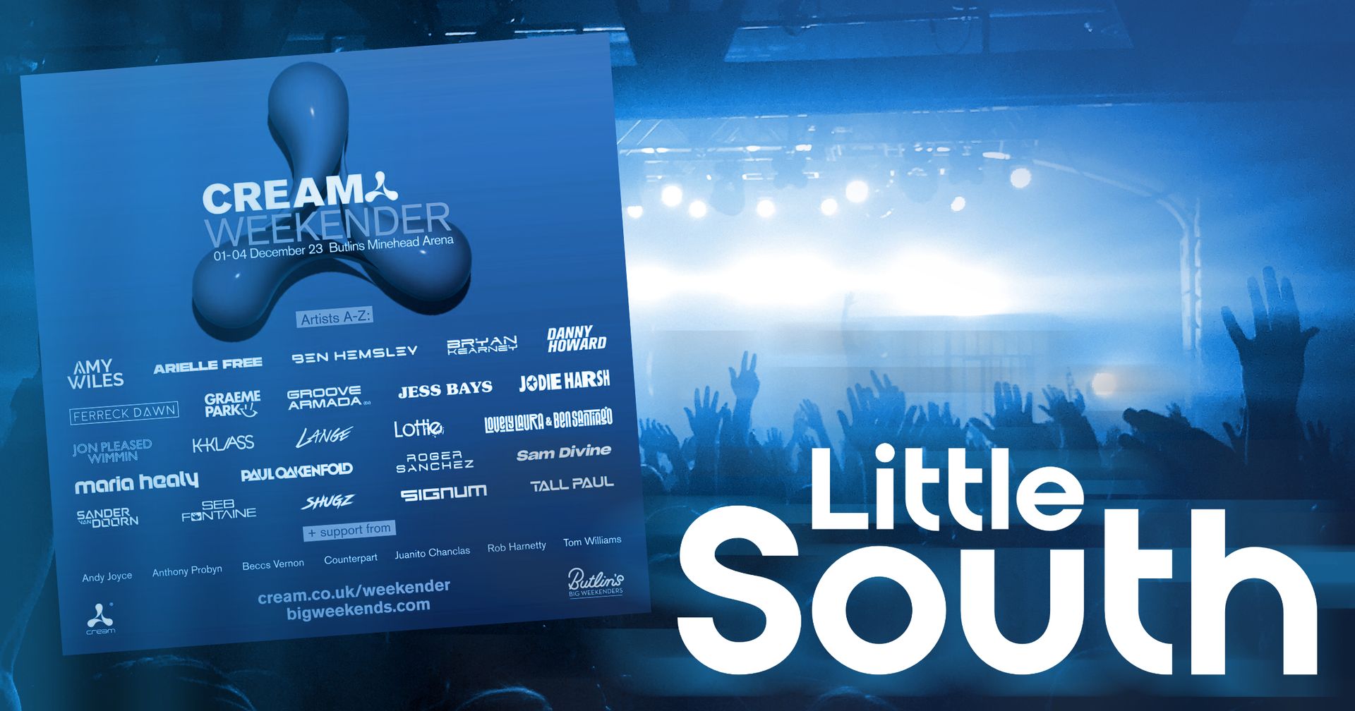 A poster for a concert called little south