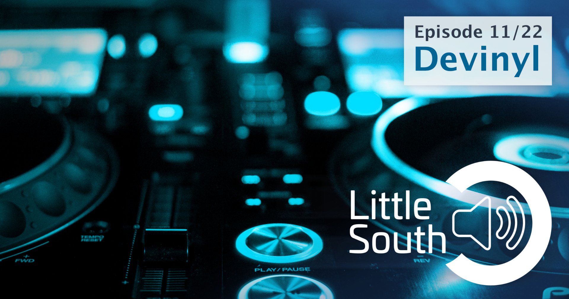 A picture of a dj mixer with the words little south at the bottom