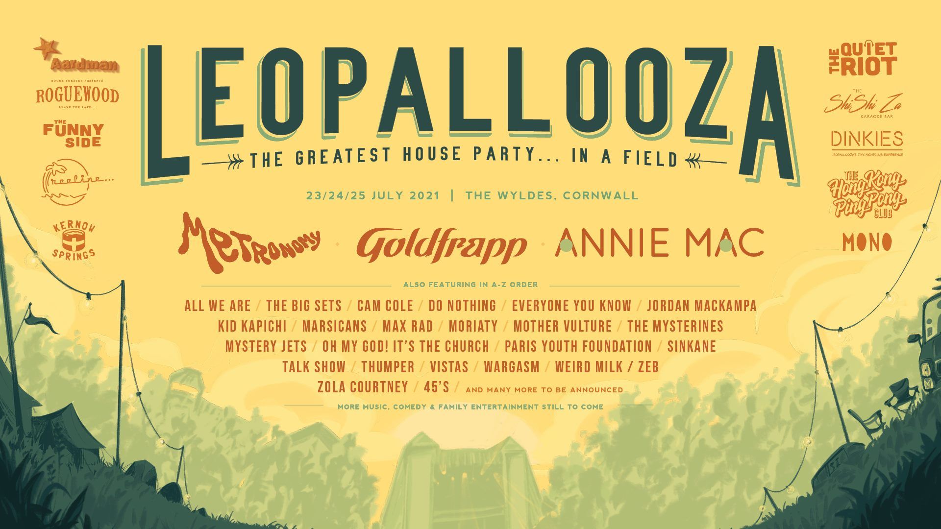 A poster for leopallooza by annie mac