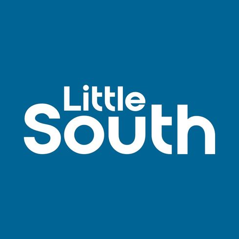Click to download Little South logo on blue