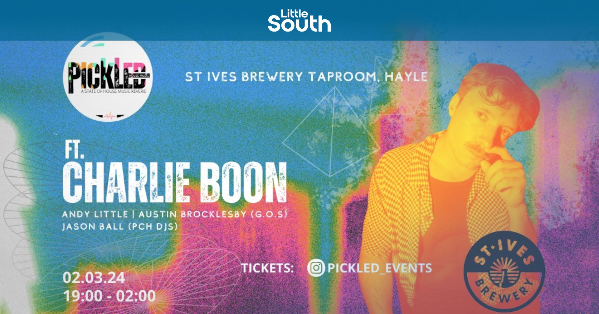A poster for a charlie boon concert in the south
