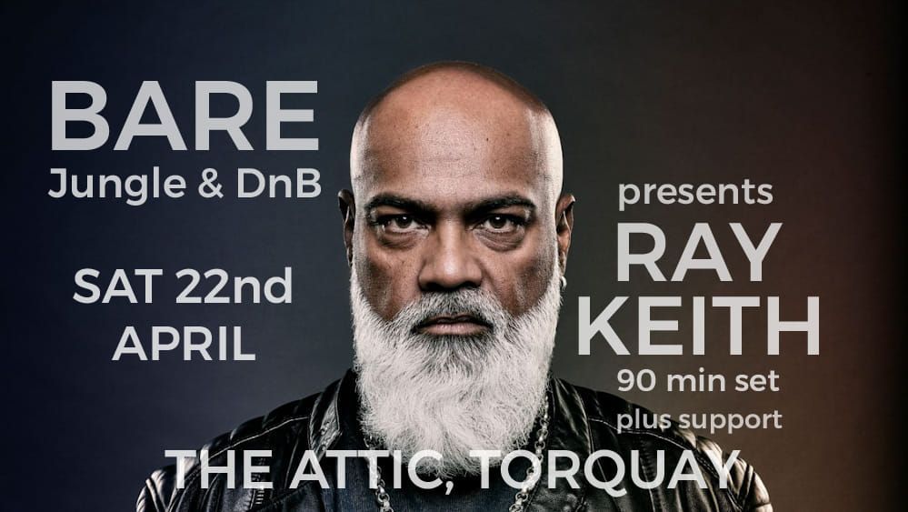 A man with a beard is on a poster that says ray keith