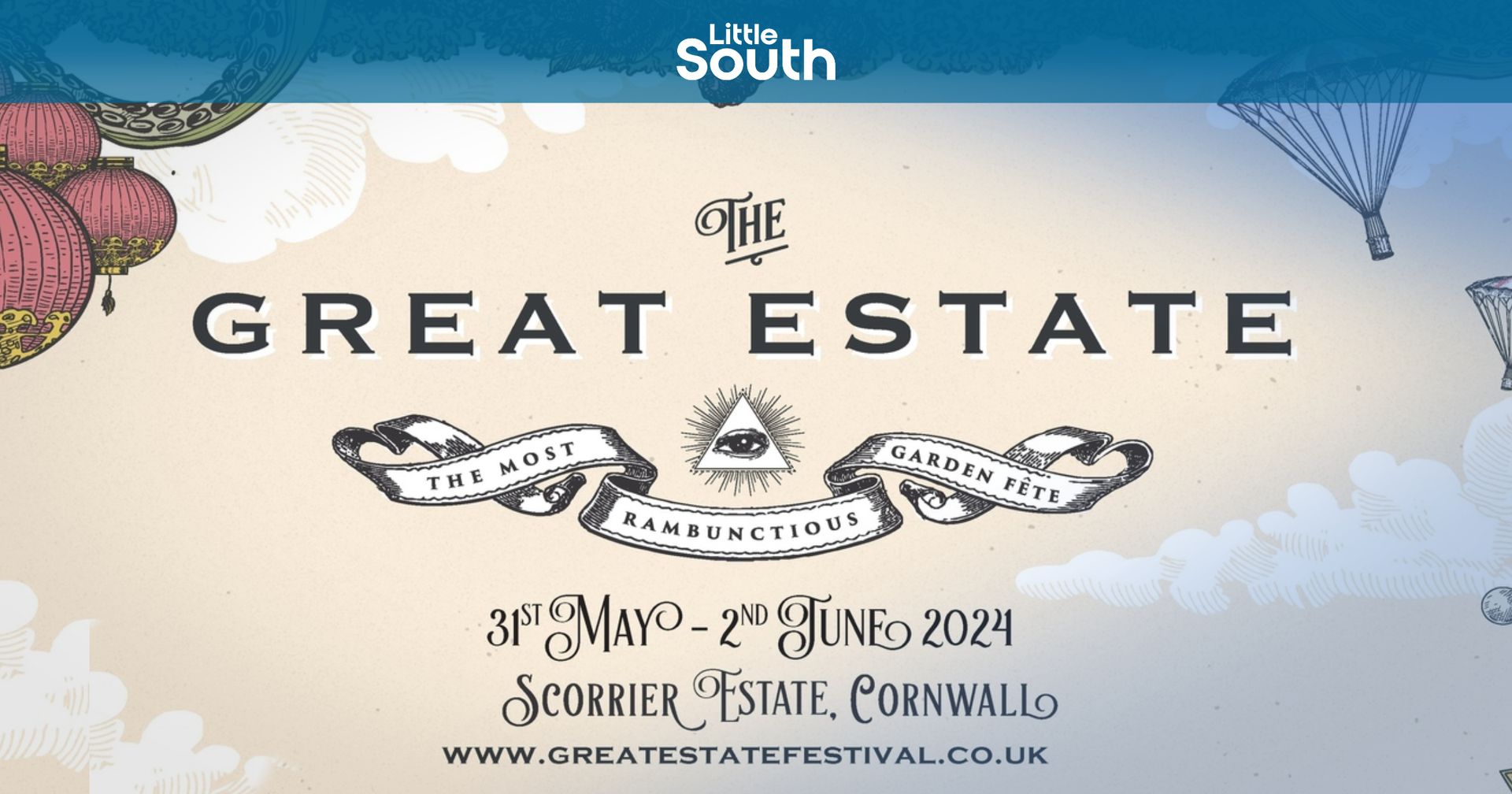 A poster for the great estate in the south