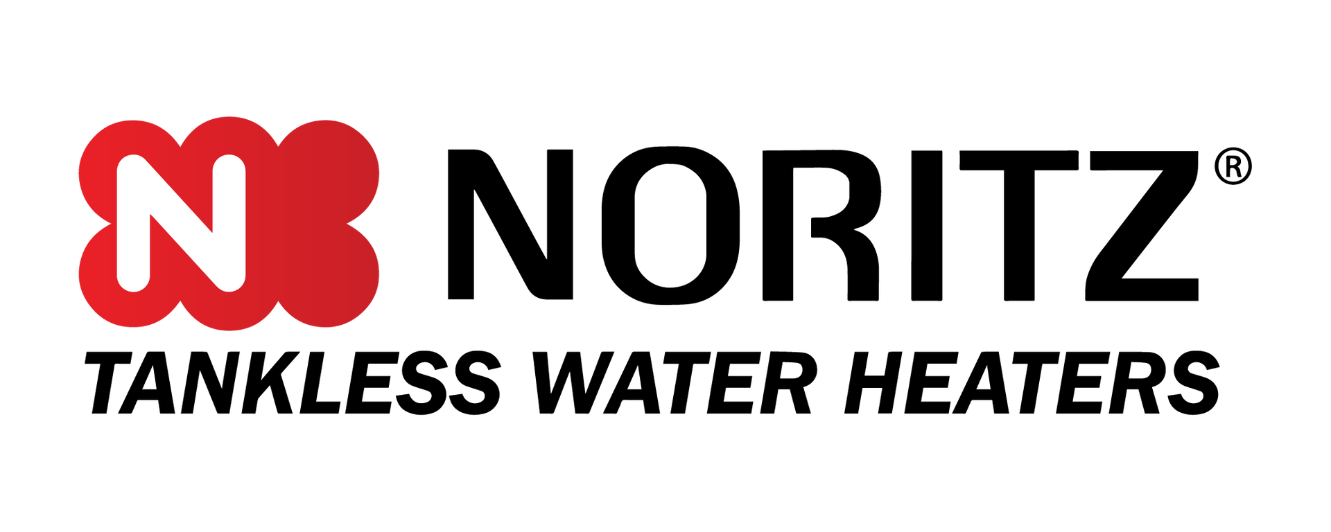 Noritz tankless water heaters logo: red cloud with letter