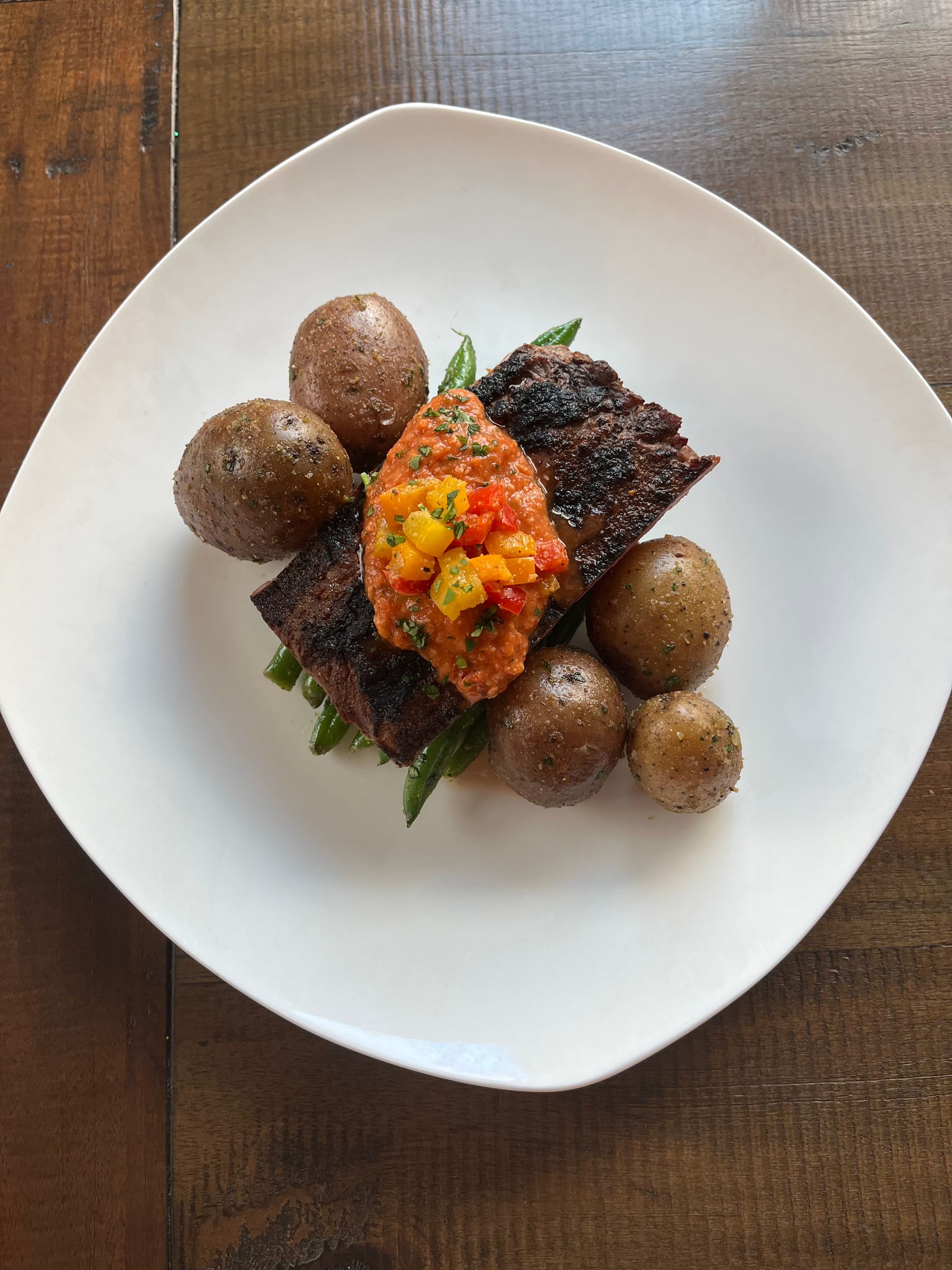 Skirt Steak with Romesco | Fresh Southern Chef