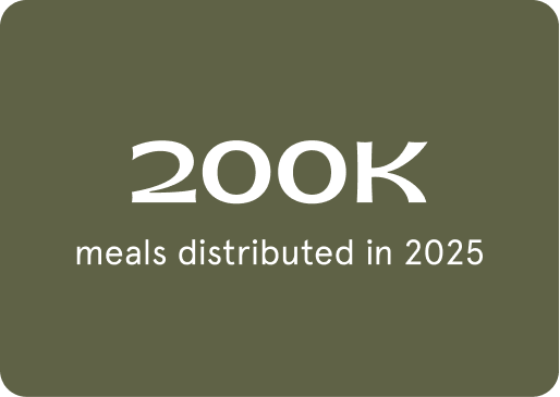 Text overlay on an olive-green background reads: