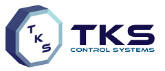 A logo for tks control systems is shown on a white background.