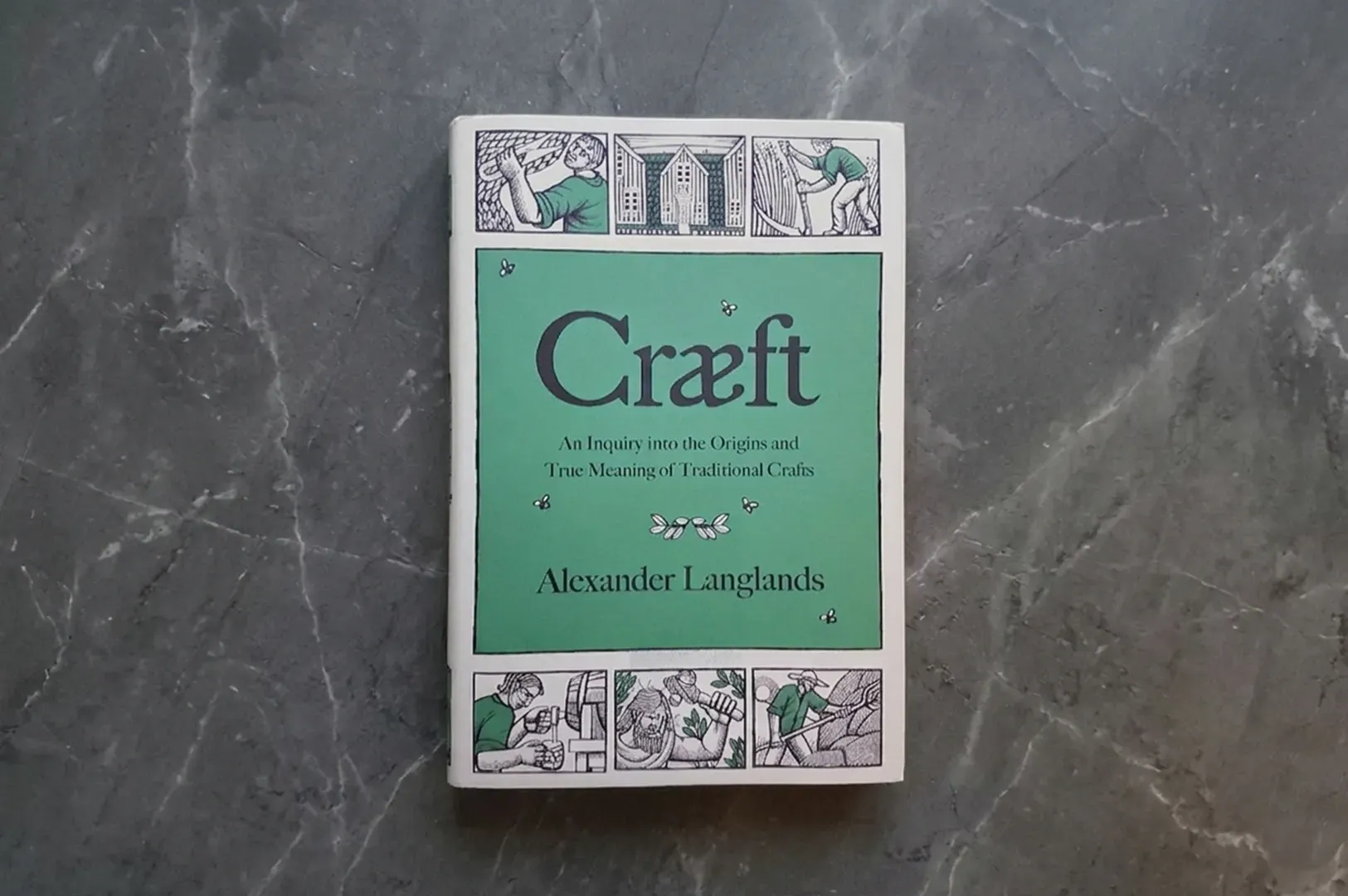 A close-up shot of the book cover 