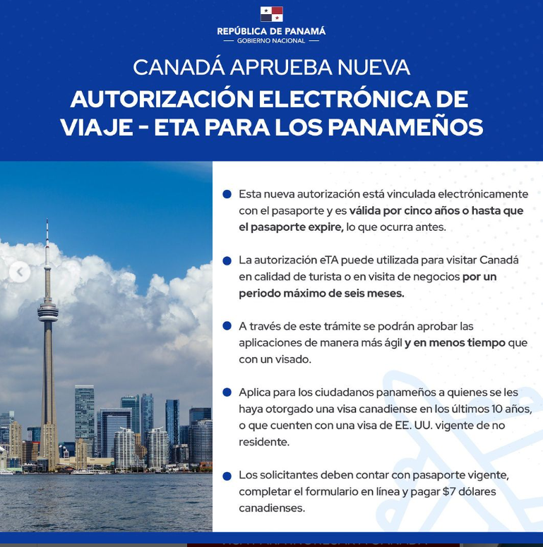 A poster that says canada aprueba nueva on it