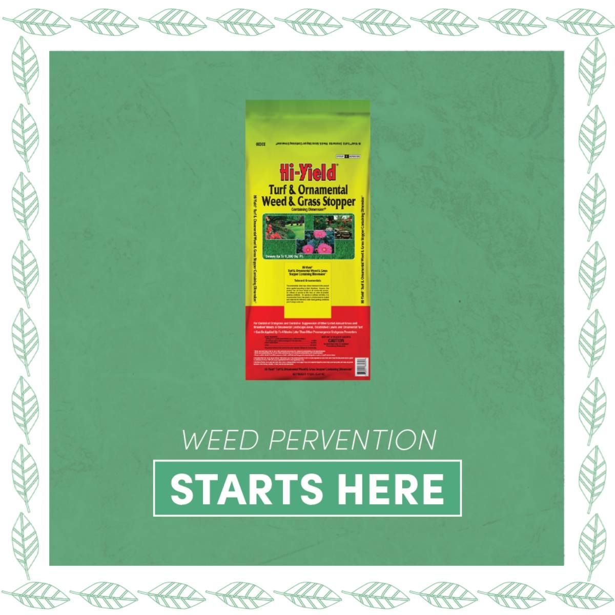 Apply near the first of April and again near the first of June. Pre emergent herbicide used early in Spring to prevent the sprouting of weeds.