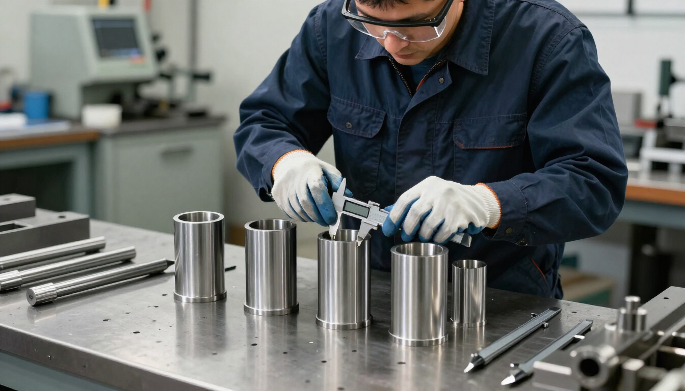 Cilindros industriales en un taller metalúrgico