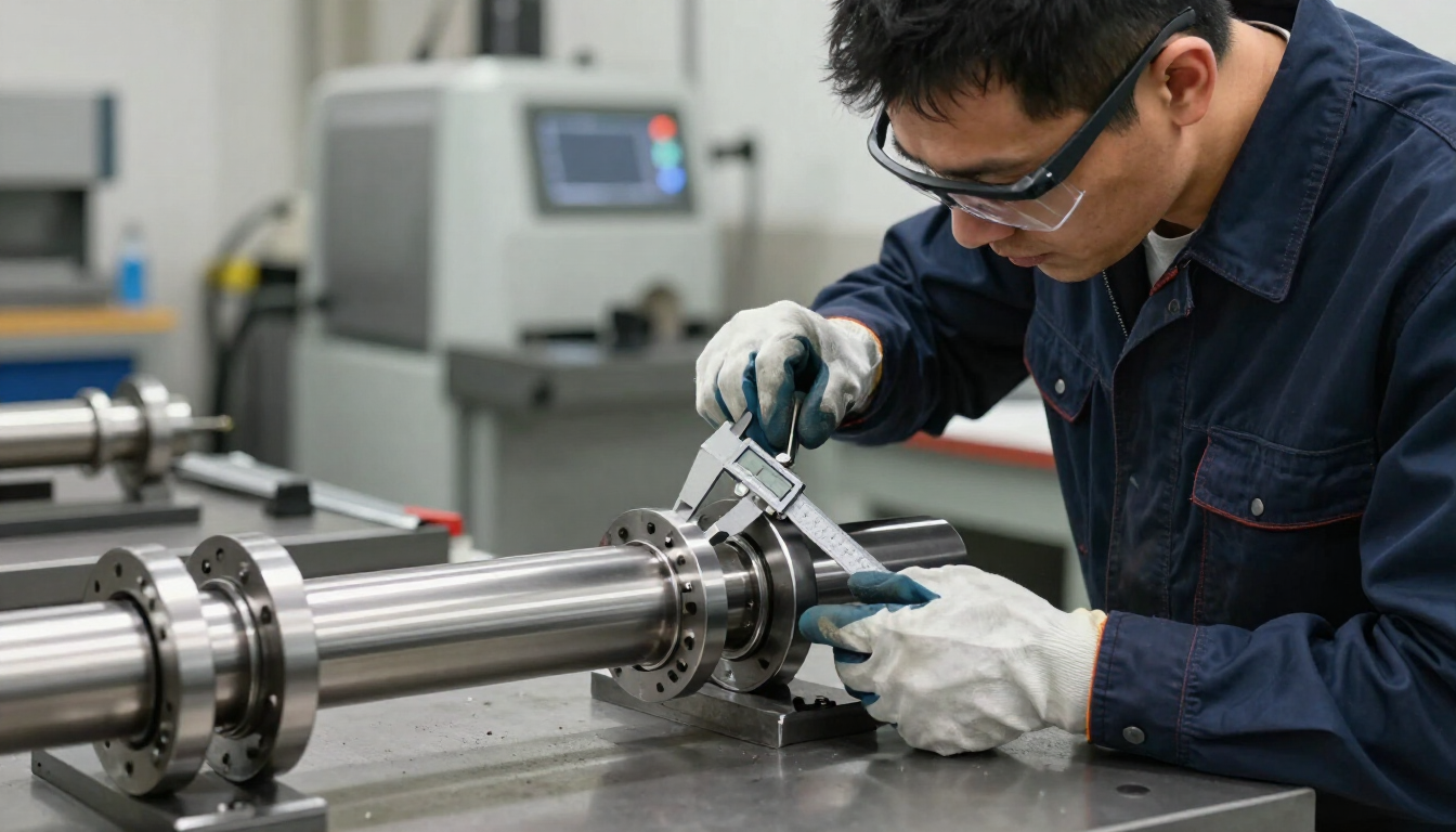 Detalle de fabricación y mantenimiento de componentes industriales