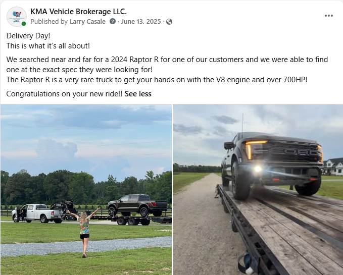 Truck and tow truck on roadside after recovery, with a person standing nearby under cloudy skies.