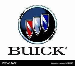 Buick logo with red, white, and blue shield emblem above the brand name