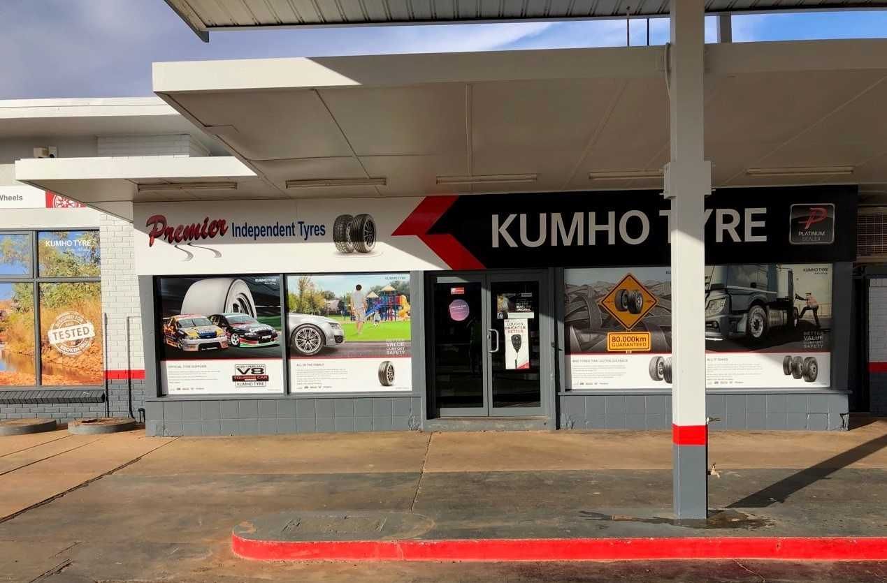 premier independent tyres new signage