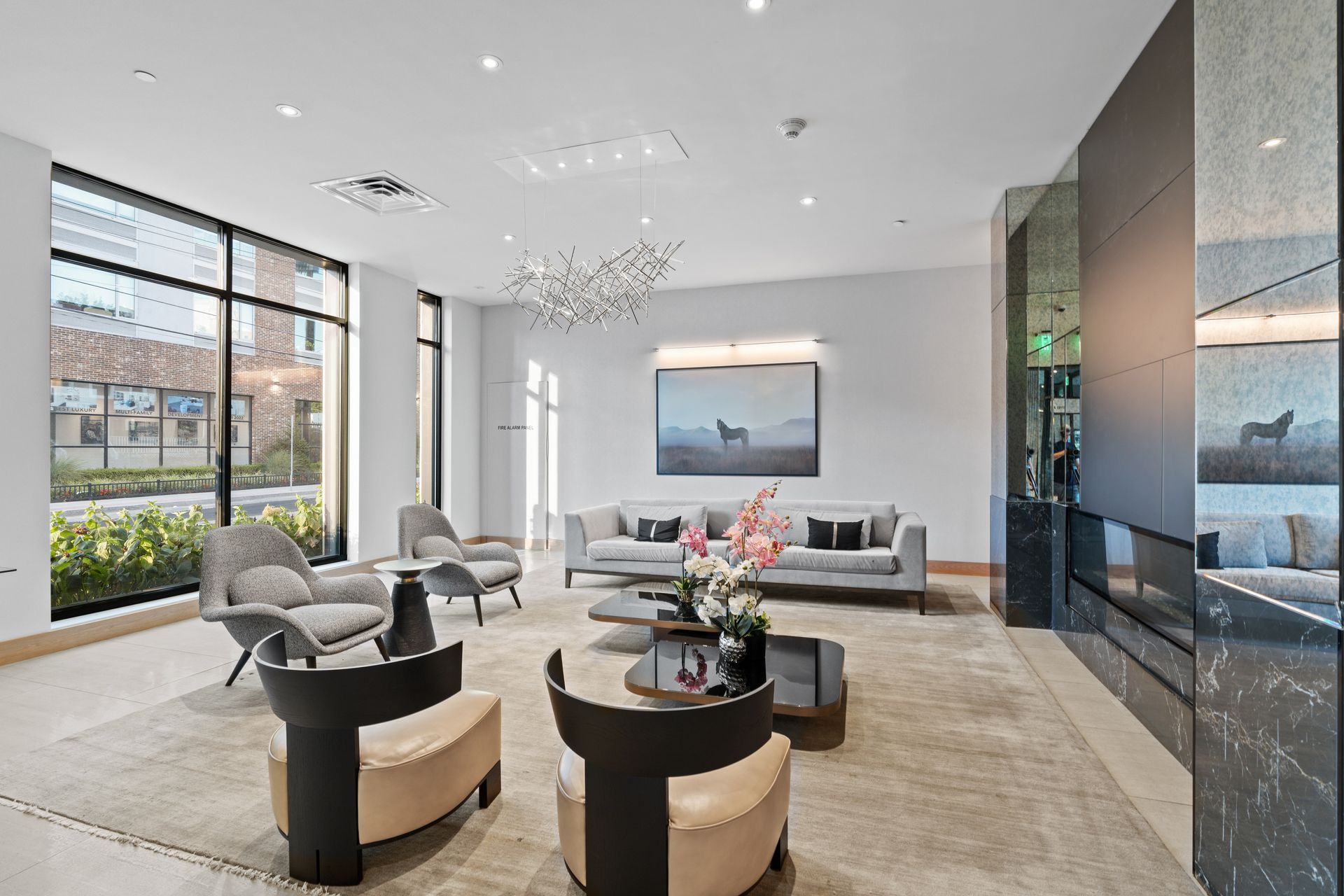 spacious clubroom