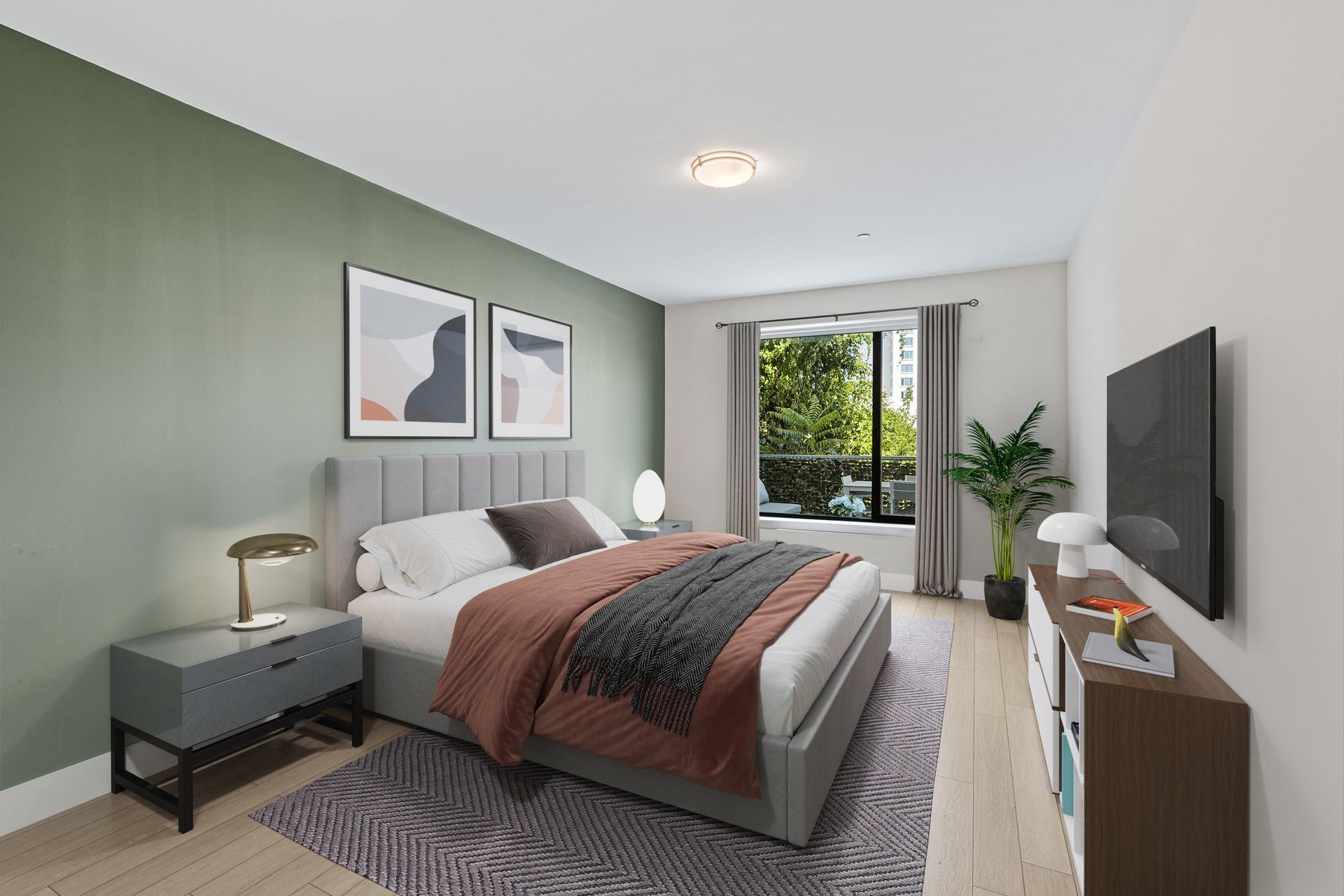 staged bedroom