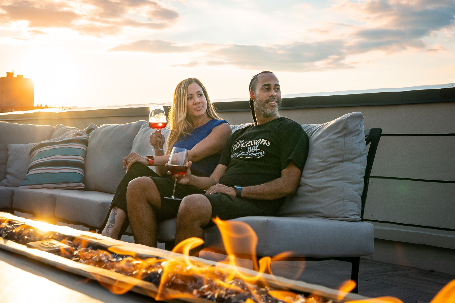 couple on the roof