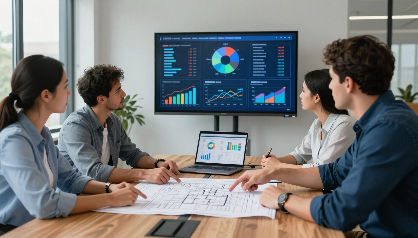 Construction marketing agency planning a lead-generation strategy