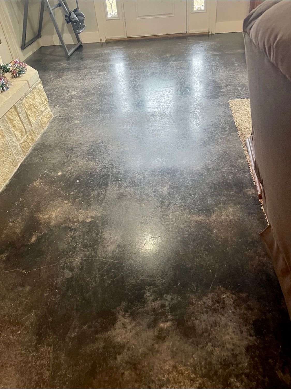 Before New Hardwood Floor Installed - Gainesville, TX - Morris Painting & Renovation