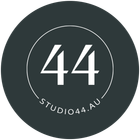 A black circle with the number 44 inside of it