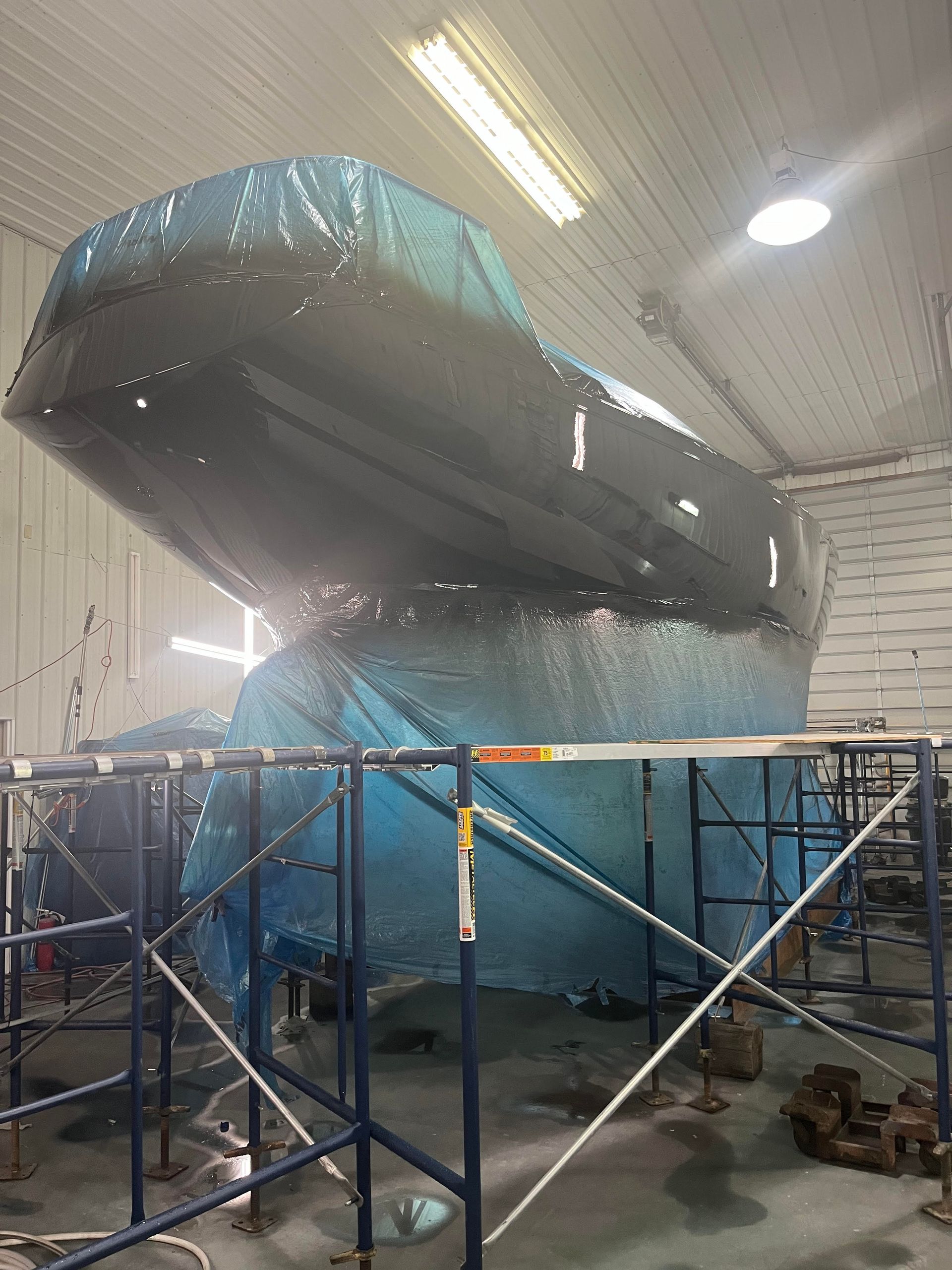 snug harbor marina's indoor storage for boats