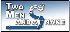 Two Men and a Snake Logo
