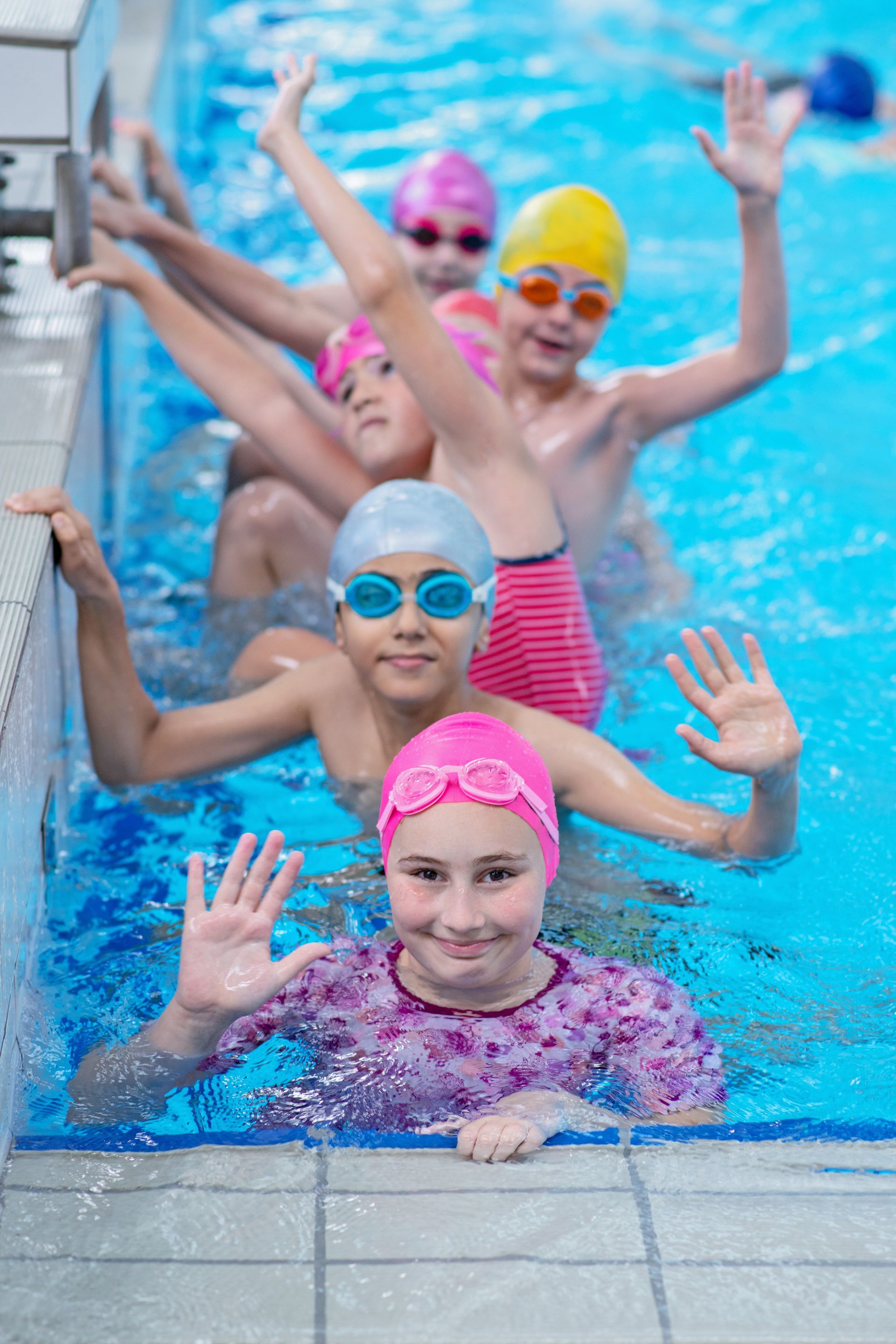 Children swimming