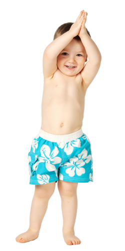 boy in swimsuit