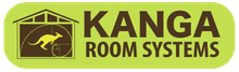 Logo of Kanga Room Systems with a kangaroo in a house.