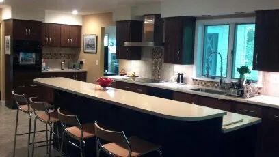 Wooden Floor of Kitchen — Rochester, NY — Mallo Home Improvements Wooden Floor of Kitchen — Rochester, NY — Mallo Home Improvements