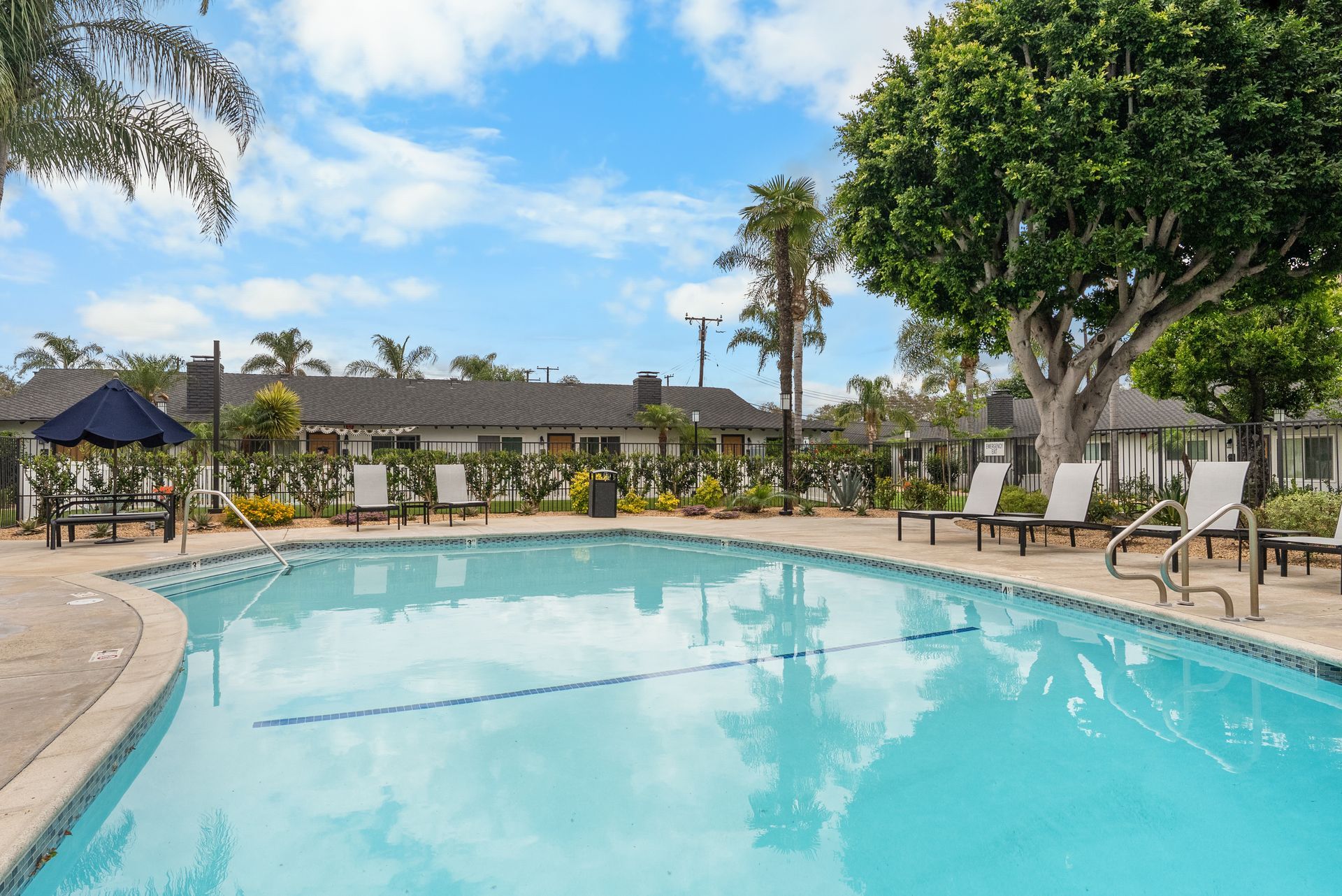 pool and lounge chairs