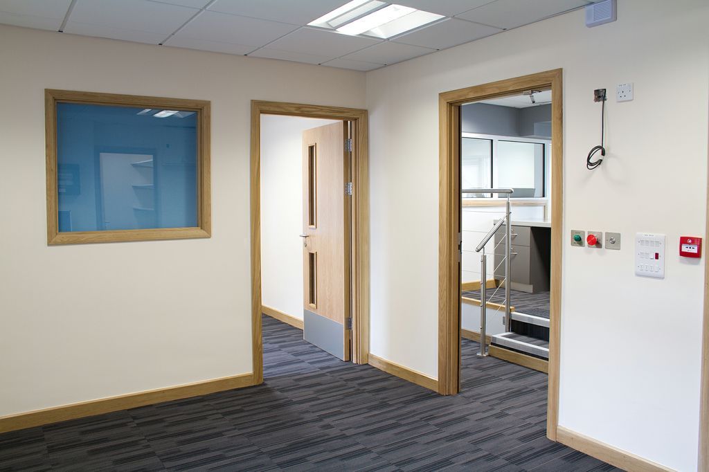 Bristol Southmead police station corridor Reception and Front Office Refurbishment